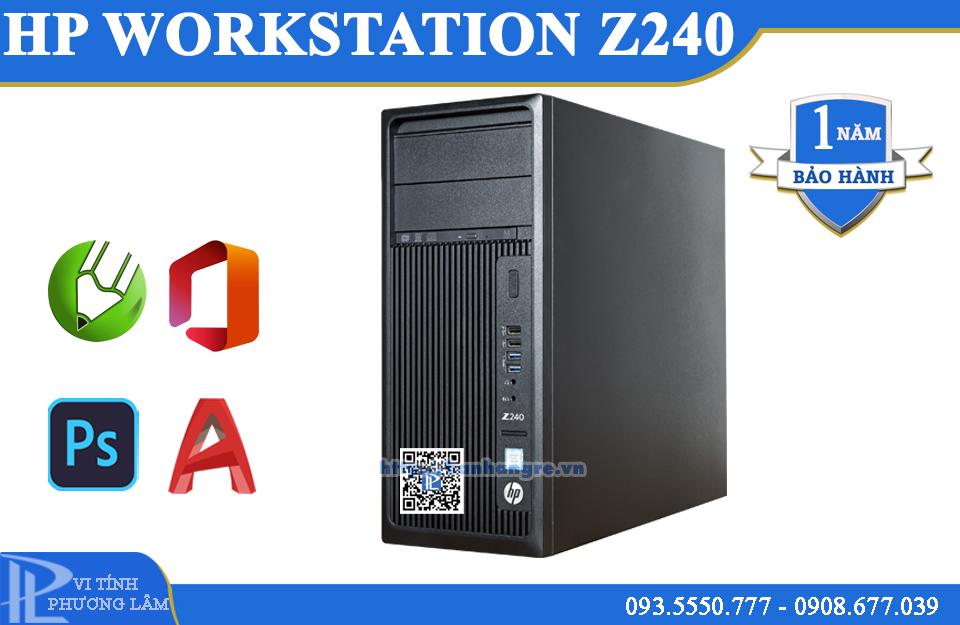 Máy Trạm HP Workstation Z240 MT / Intel Xeon E3-1245 V5 (8 Luồng) / DDR4 16Gb / SSD NVme 512Gb